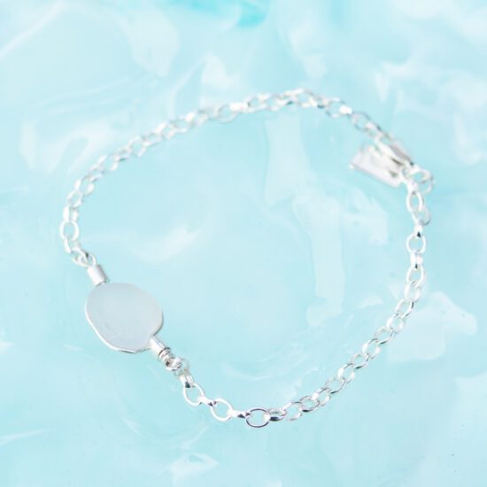 RARE FIND Sea Glass Bracelet - light lilac