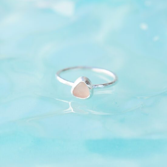 Sea Glass Ring - UK L