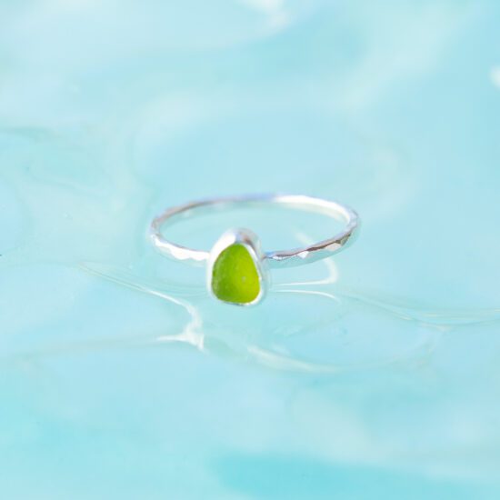 Sea Glass Ring - UK M