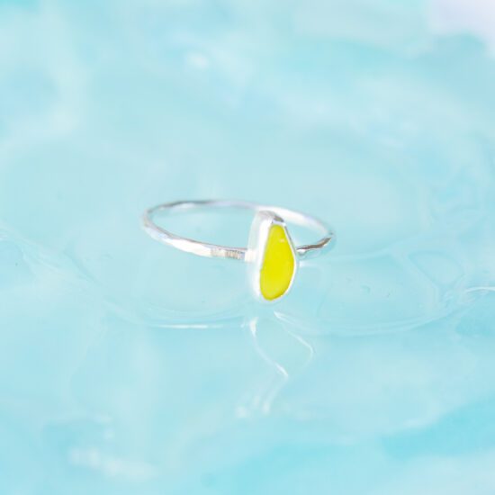 Sea Glass Ring - UK N
