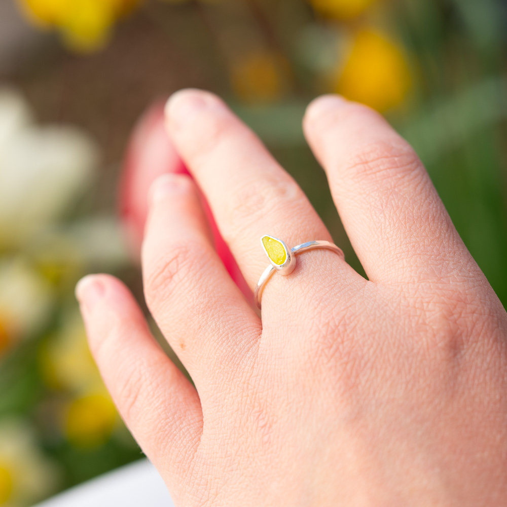 Sea Glass Ring - UK N - Image 3