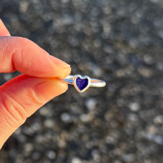 Limited Edition Valentines Sea Glass Ring No.4 - Image 4