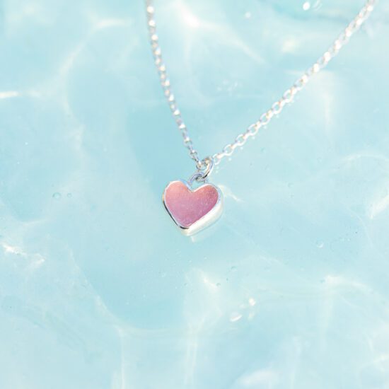 Sea Glass Pendant Limited edition heart No.3