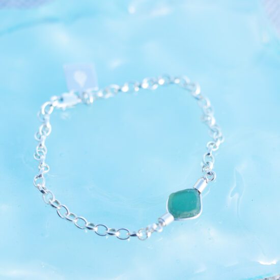 Sea Glass Bracelet Green