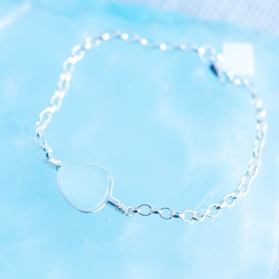 Sea Glass Bracelet Aqua