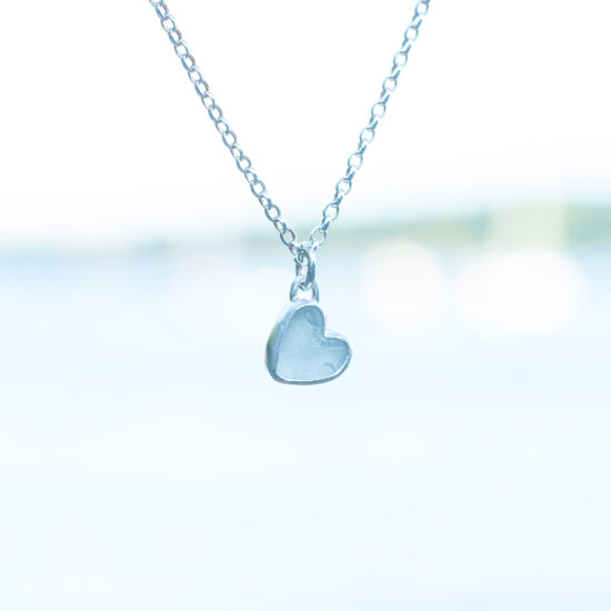Sea Glass Pendant Limited edition heart No.1 - Image 5