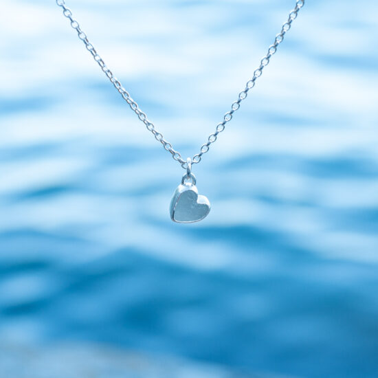 Sea Glass Pendant Limited edition heart No.1 - Image 2
