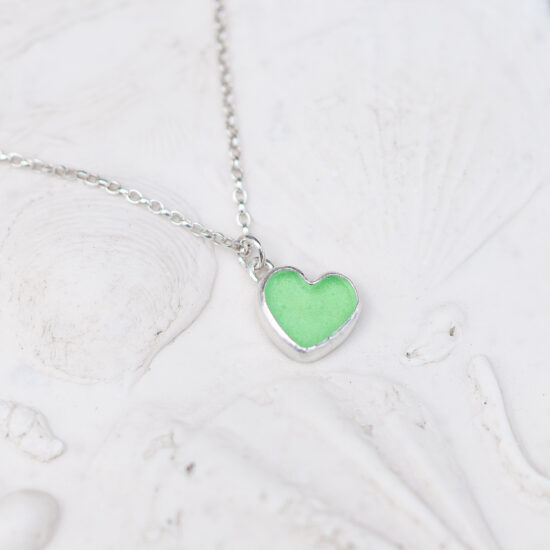 Sea Glass Pendant Limited edition heart No.3 - Image 7