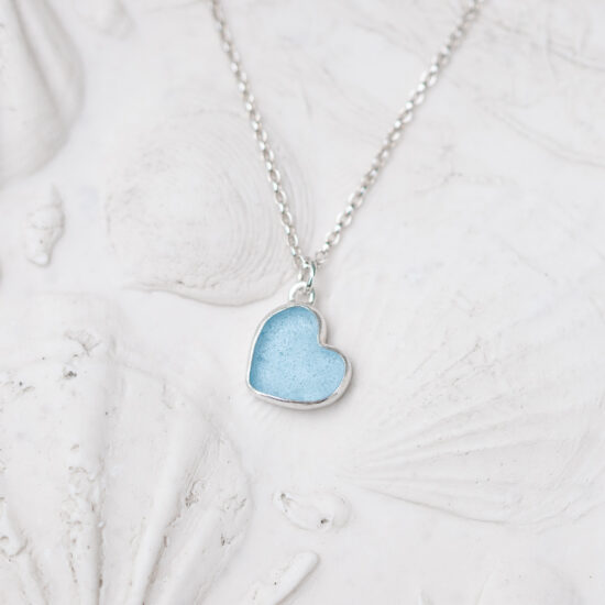 Sea Glass Pendant Limited edition heart No.2 - Image 3
