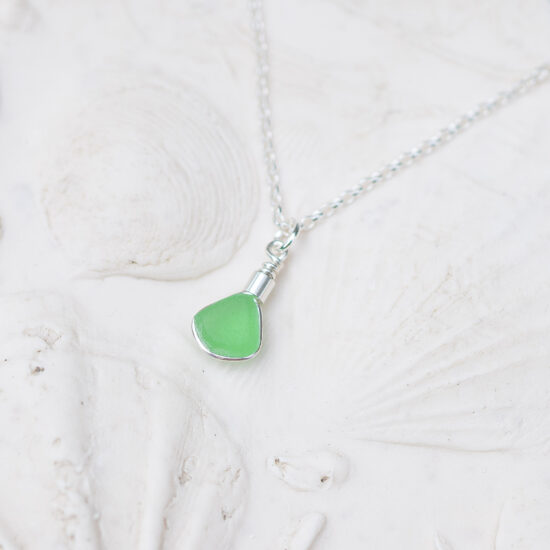 Sea glass pendant green - Image 5