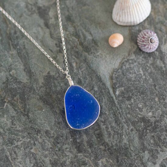 ULTRA RARE FIND - Sea glass large cobalt blue