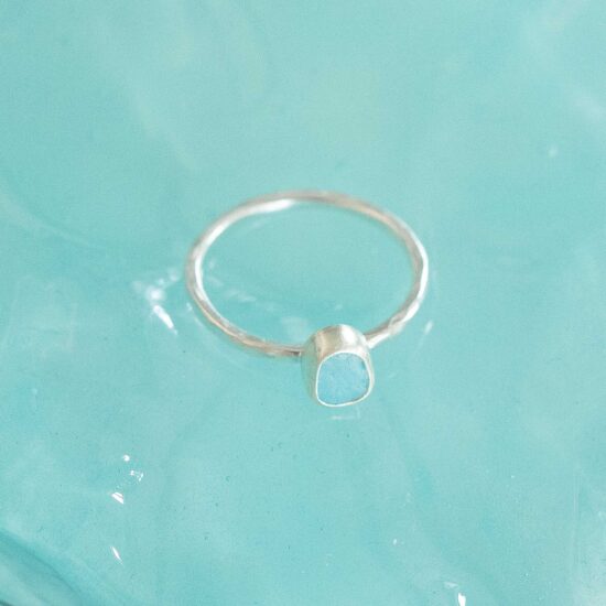 Sea Glass Ring - UK K - Image 3