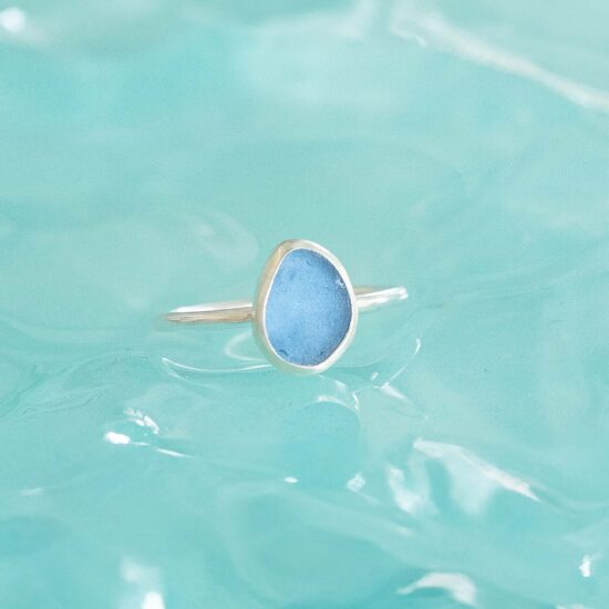 Sea Glass Ring - UK M - Image 3