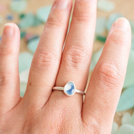 Sea Glass Ring - UK O - Image 2