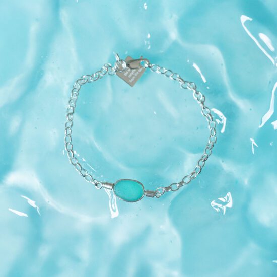 Sea Glass Bracelet Sea Foam Green