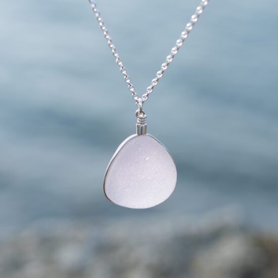 RARE FIND - Sea glass pendant lilac