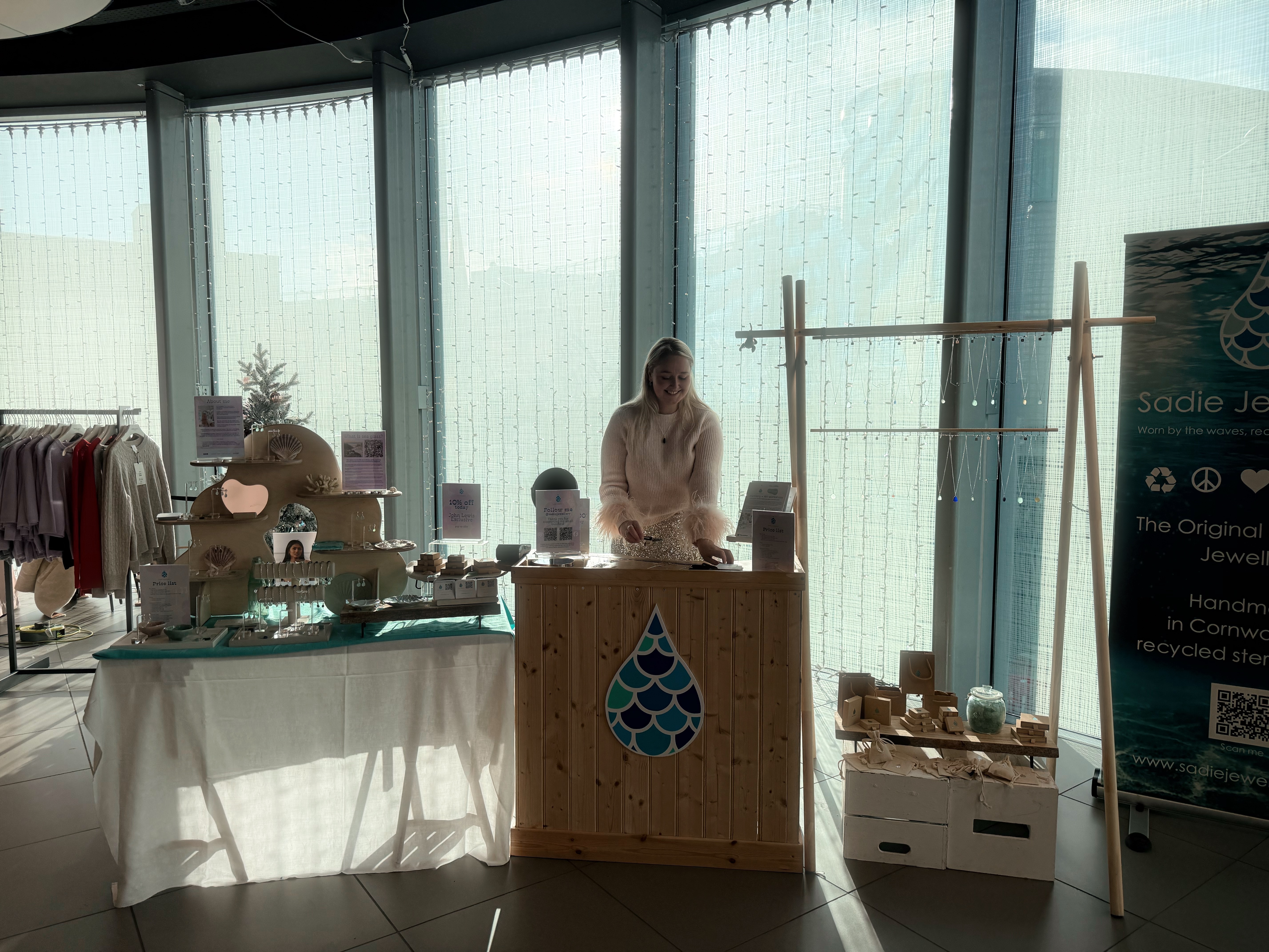 Cornwall jewellery designer hosting a pop up at John Lewis Exeter.